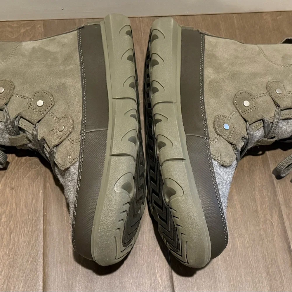 Sorel Explorer Next Joan Boots Wmns Sz 9 Green and Gray - Picture 6 of 8